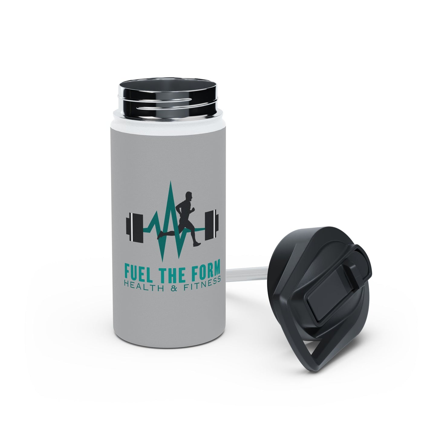 Fitness Logo Stainless Steel Water Bottle — "Fuel The Form"