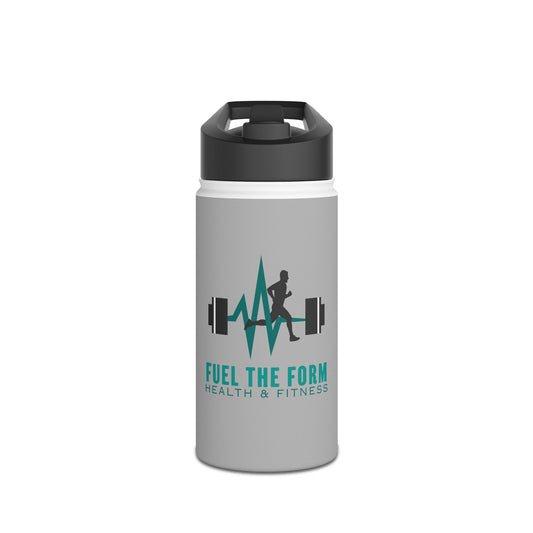 Fitness Logo Stainless Steel Water Bottle — "Fuel The Form"