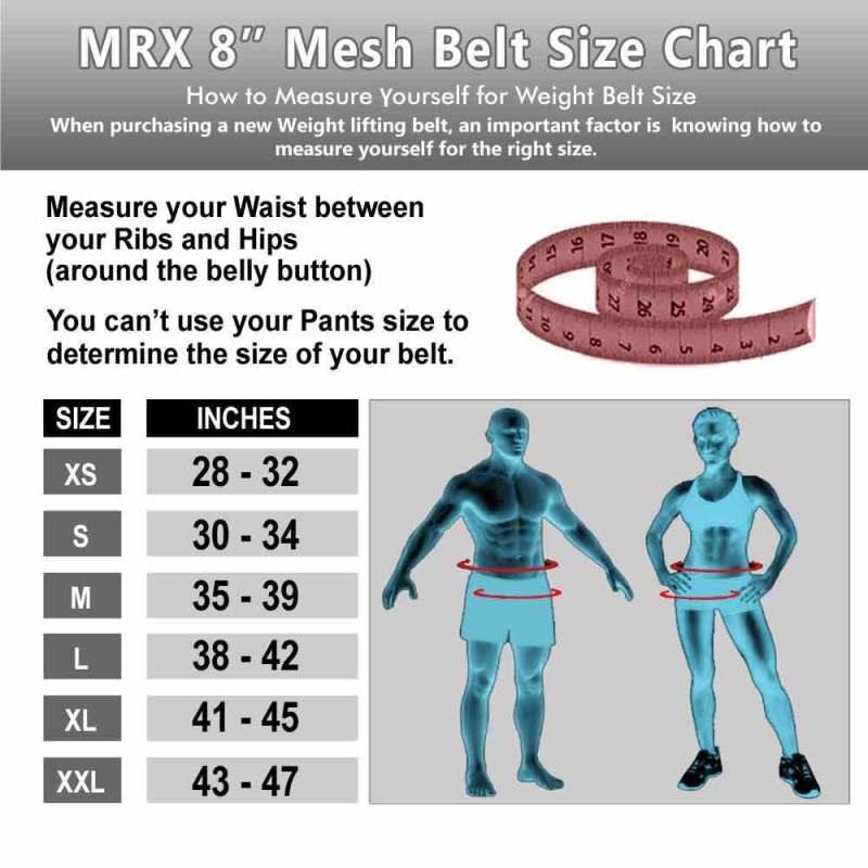 Weight Lifting Belt 8 Inch Wide Lumbar Back Support Gym