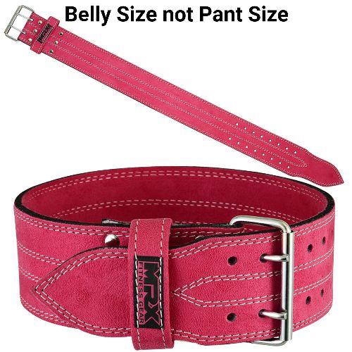 MRX Powerlifting Belts Gym Workout Leather Belt 4" Wide Unisex 10mm