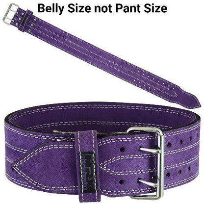 MRX Powerlifting Belts Gym Workout Leather Belt 4" Wide Unisex 10mm