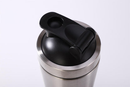 304 Stainless Steel Protein Shaker Bottle with Lid and Ball