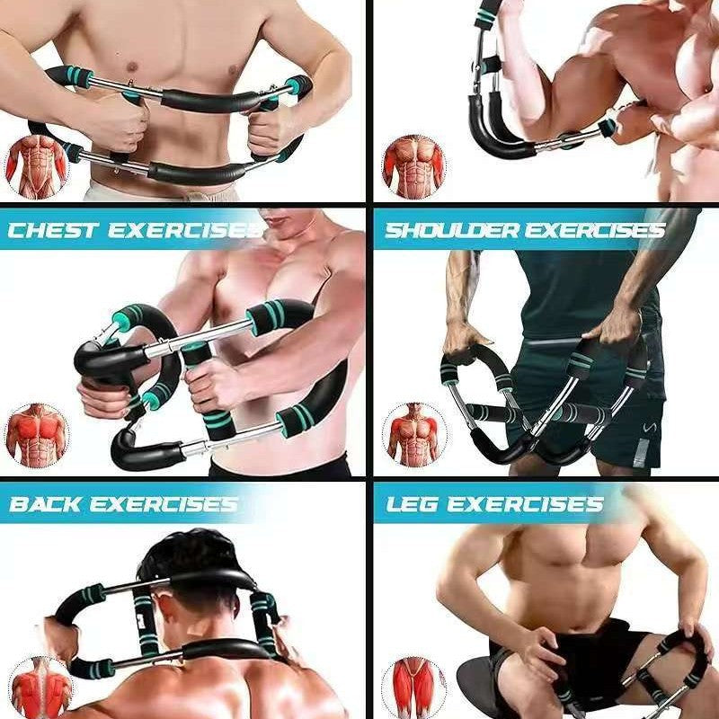Multifunctional Adjustable Arm Strength Trainer for Chest and Muscle Workout