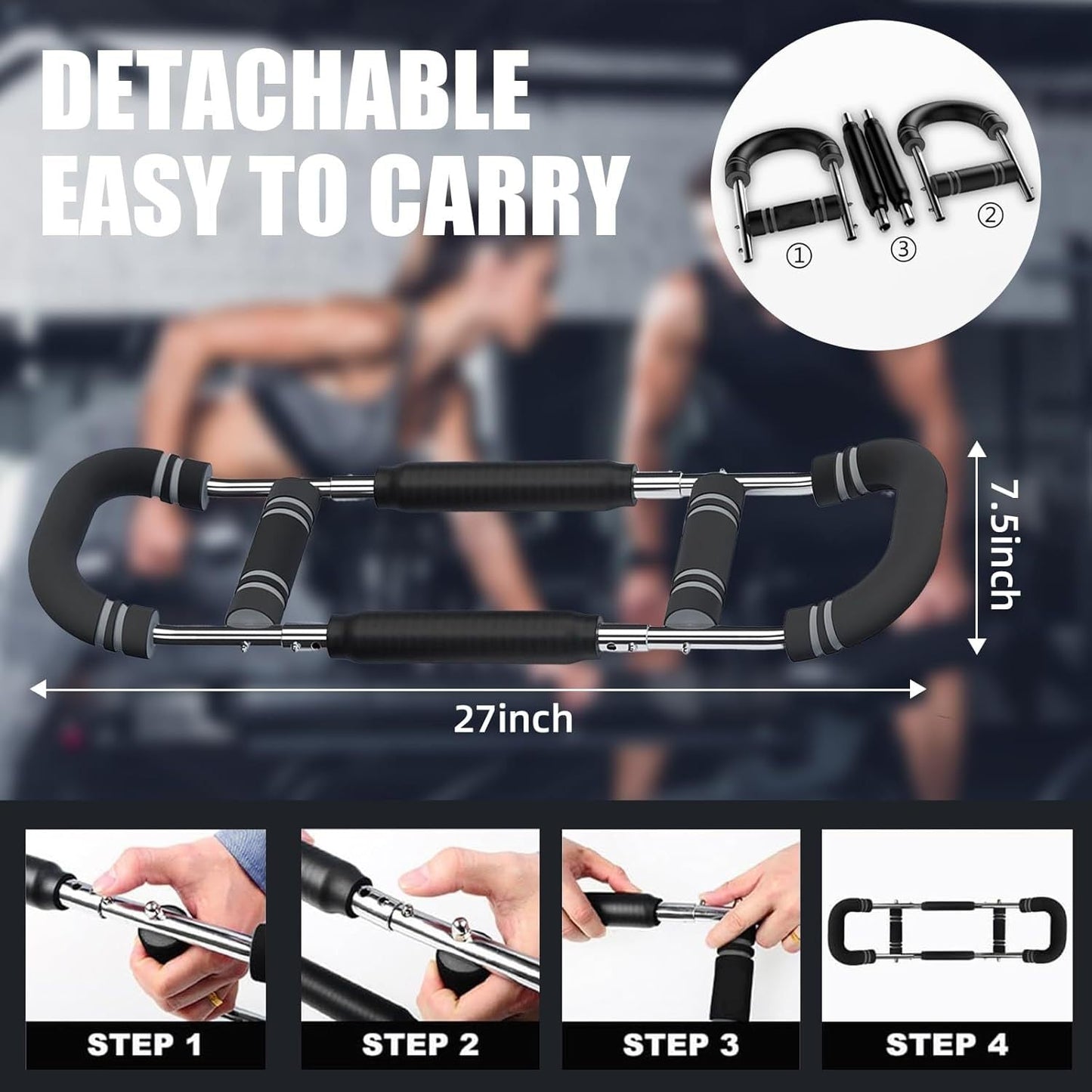 Multifunctional Adjustable Arm Strength Trainer for Chest and Muscle Workout