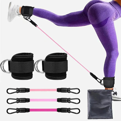 Resistance Bands Ankle Straps Fitness Set