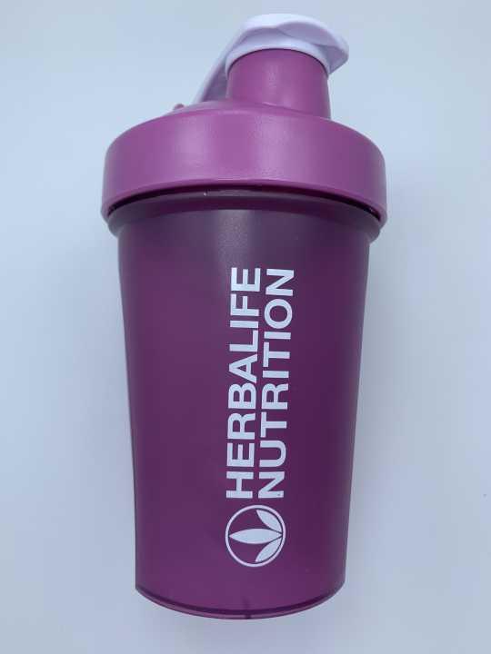 Portable 400ml Shaker Bottle BPA Free with Wire Whisk