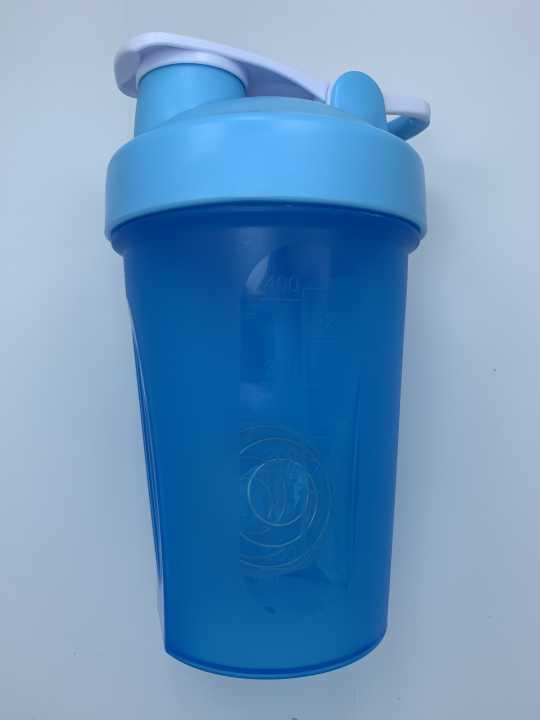 Portable 400ml Shaker Bottle BPA Free with Wire Whisk