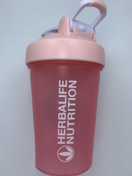 Portable 400ml Shaker Bottle BPA Free with Wire Whisk