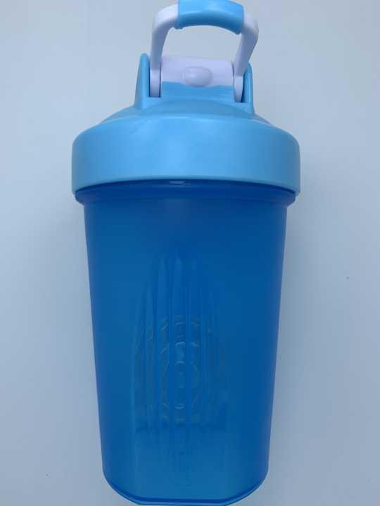 Portable 400ml Shaker Bottle BPA Free with Wire Whisk
