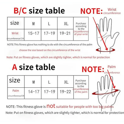 Training Weight Lifting Gloves Fitness Sports Grip Palm Wrist Protection